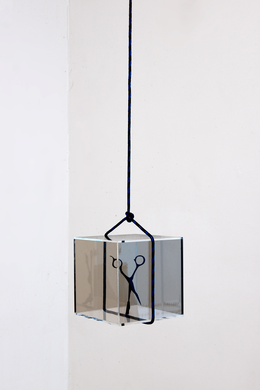 “Kunstkamera Boro-da / Boro-net” (13cm x 13cm x 13cm). 3D print in nylon, acrylic case