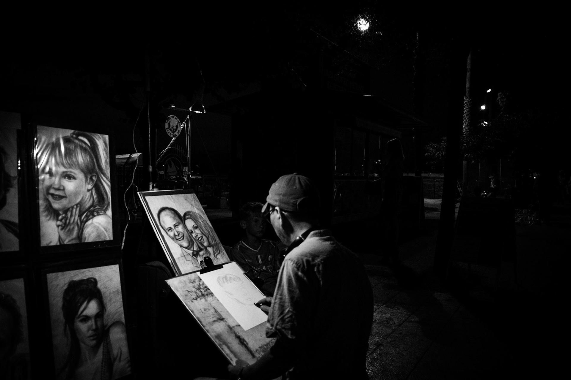 Faces born in the night