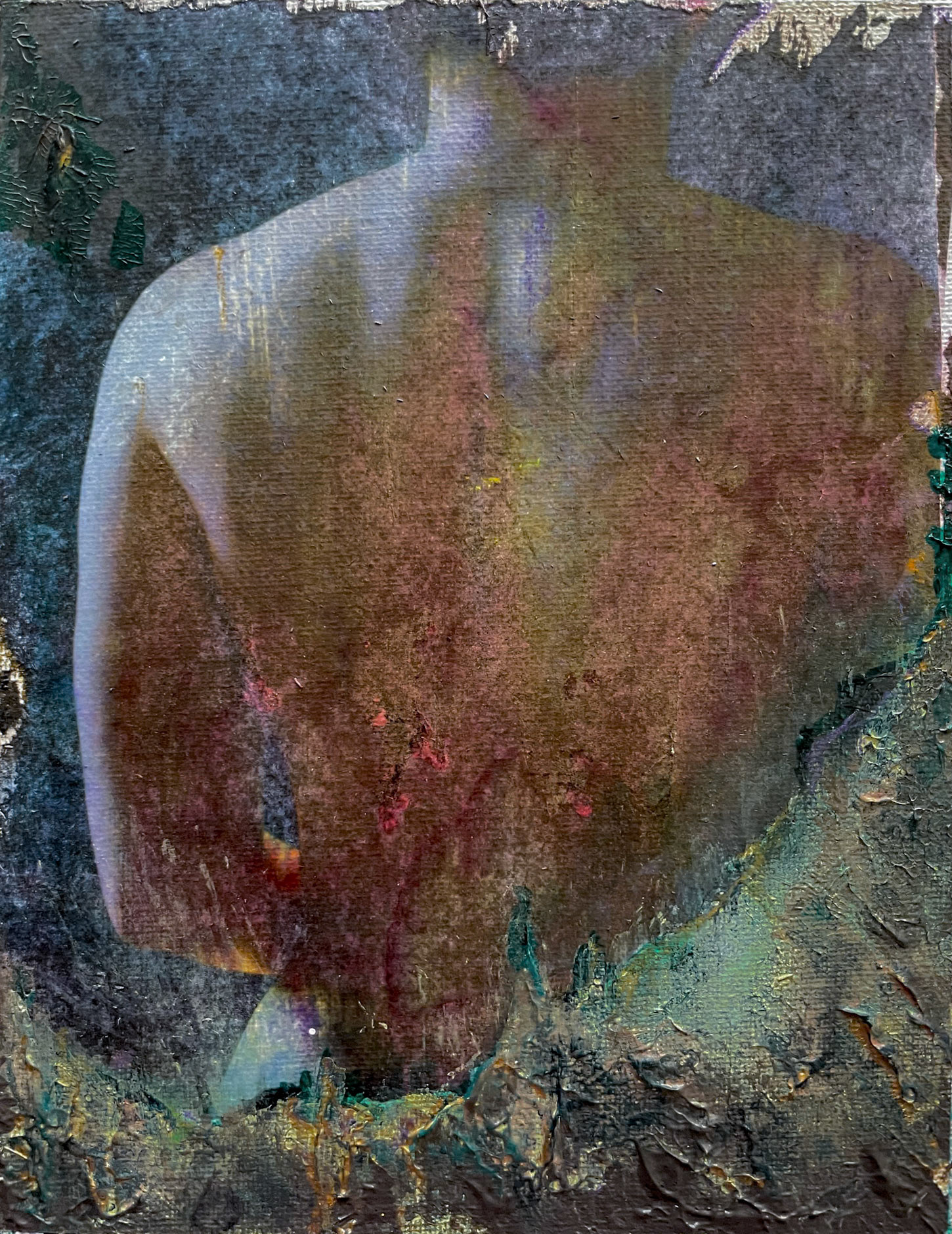 "Solitude" 8x10in mixed media on canvas