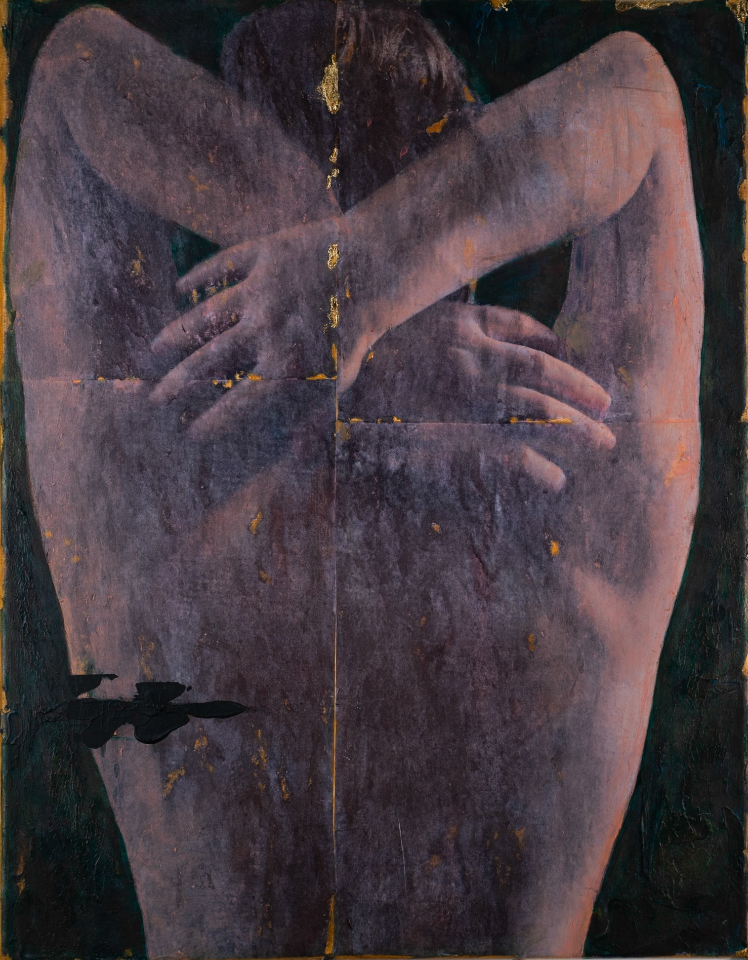 "Echoes of Memories" 14x18in mixed media on canvas