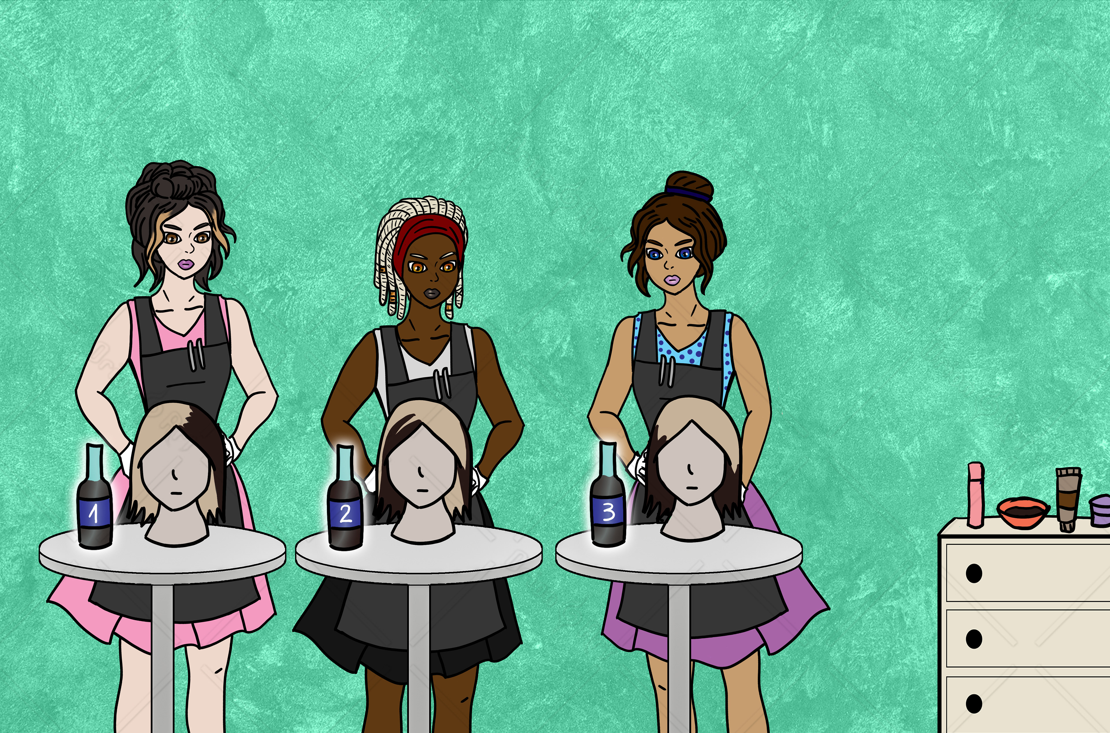 American comic style illustration for a Prezi presentation commision