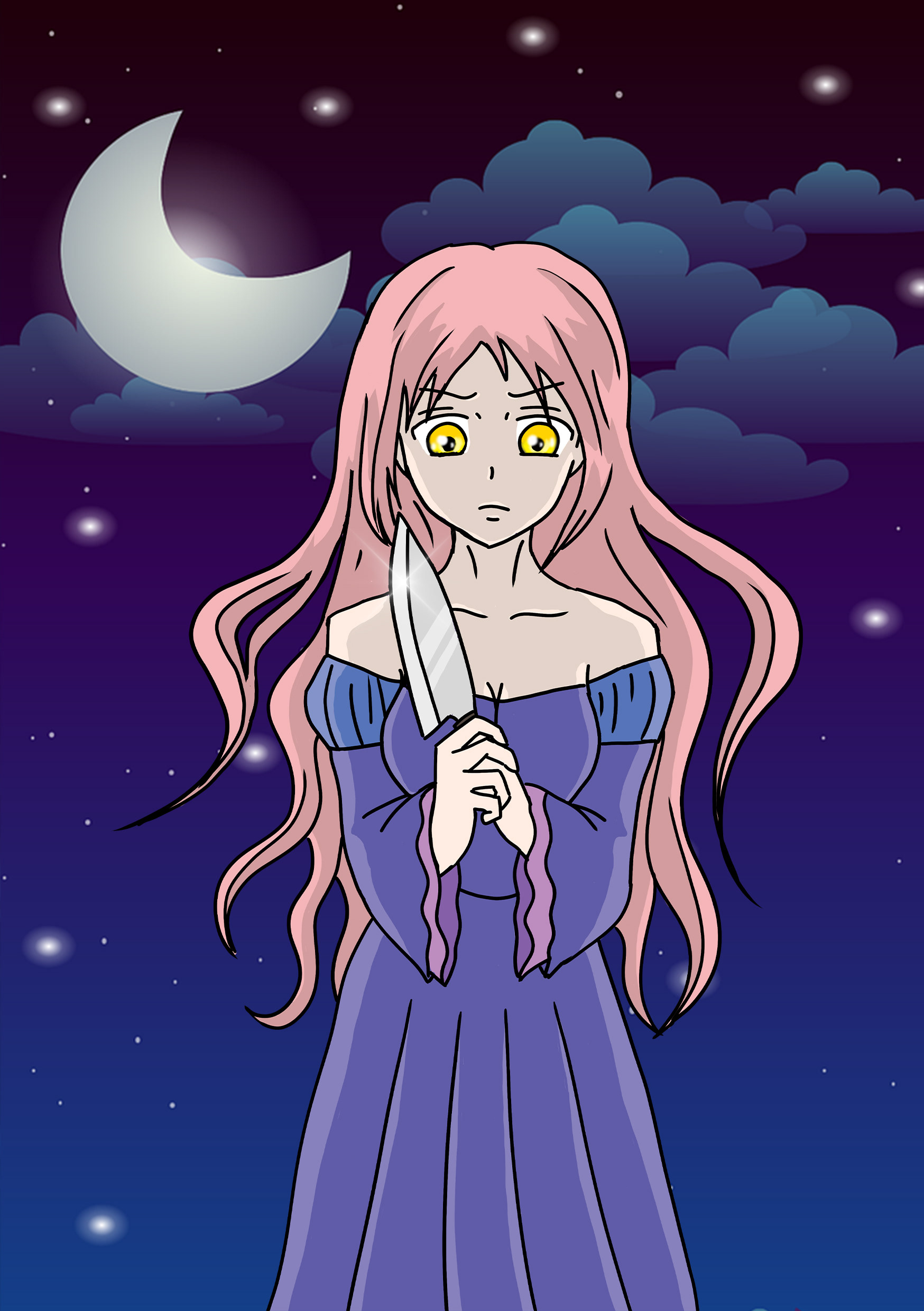 An illustration inside of "The Little Mermaid" book