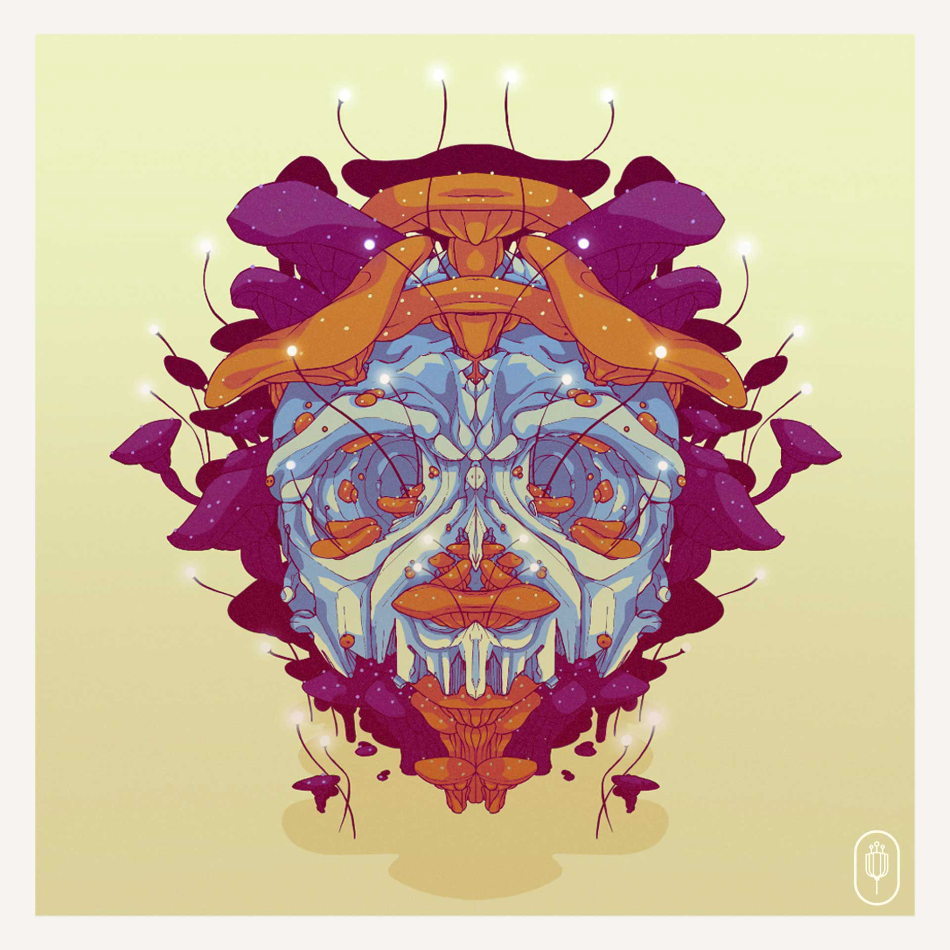 Shrooms & Skull yellow alternative