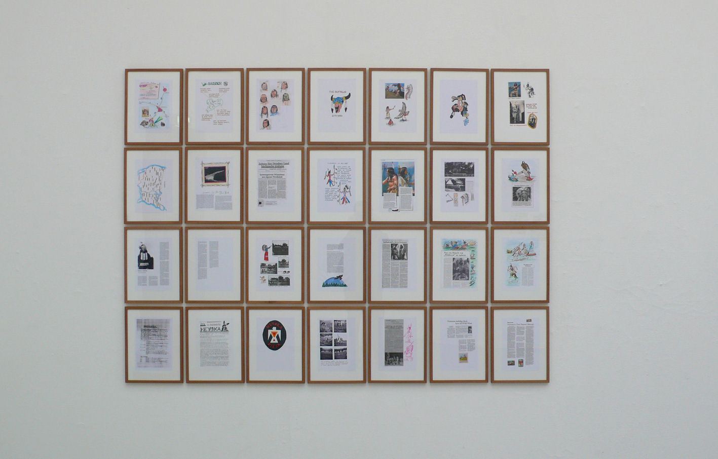 redrawings, DinA4, pencil, pen, felt marker, inkjet print