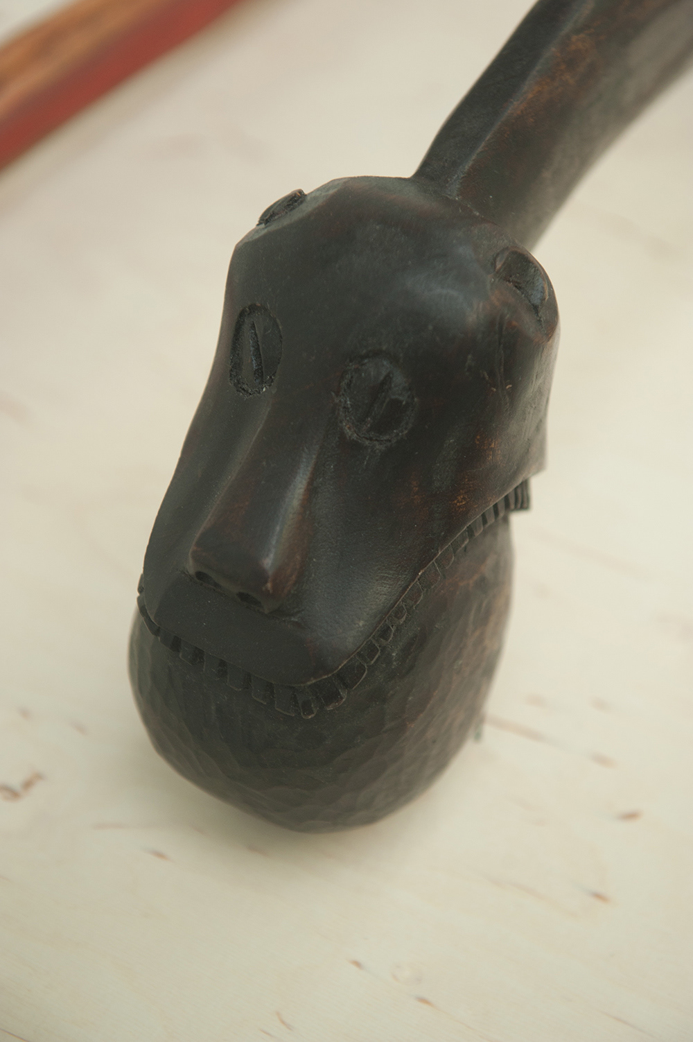 Fig 12: detail: ball war club (wood)