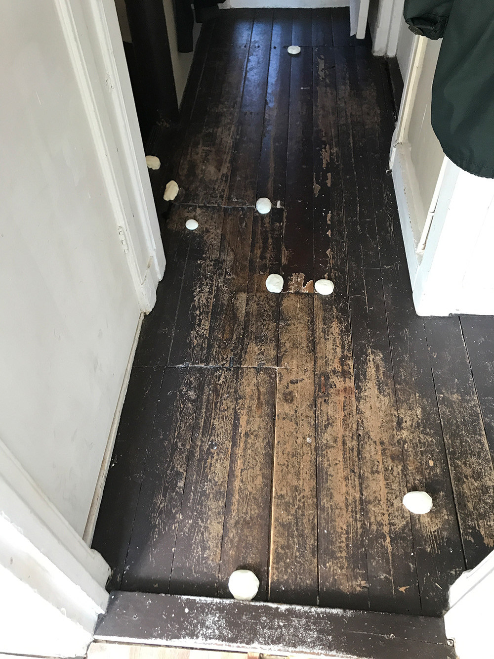 silicon molds of wooden floor, home Amsterdam Noord