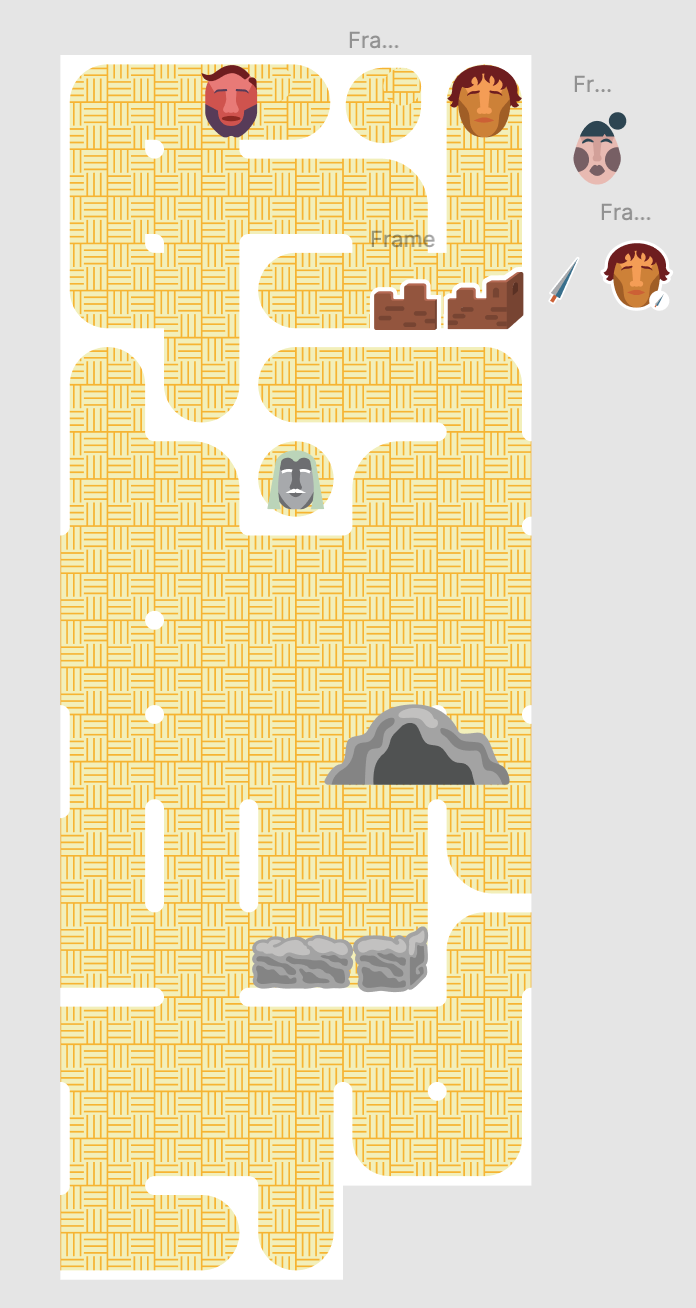 Map System - single texture fill with landmark stickers
