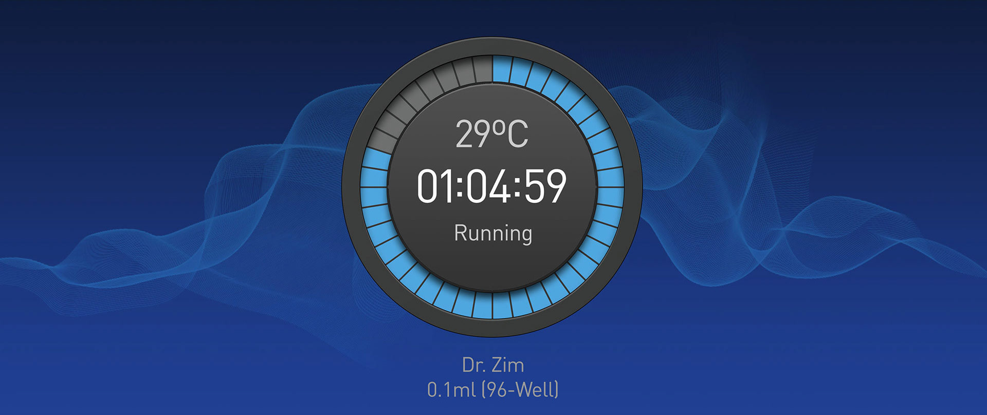 Temperature below 30ºC is blue