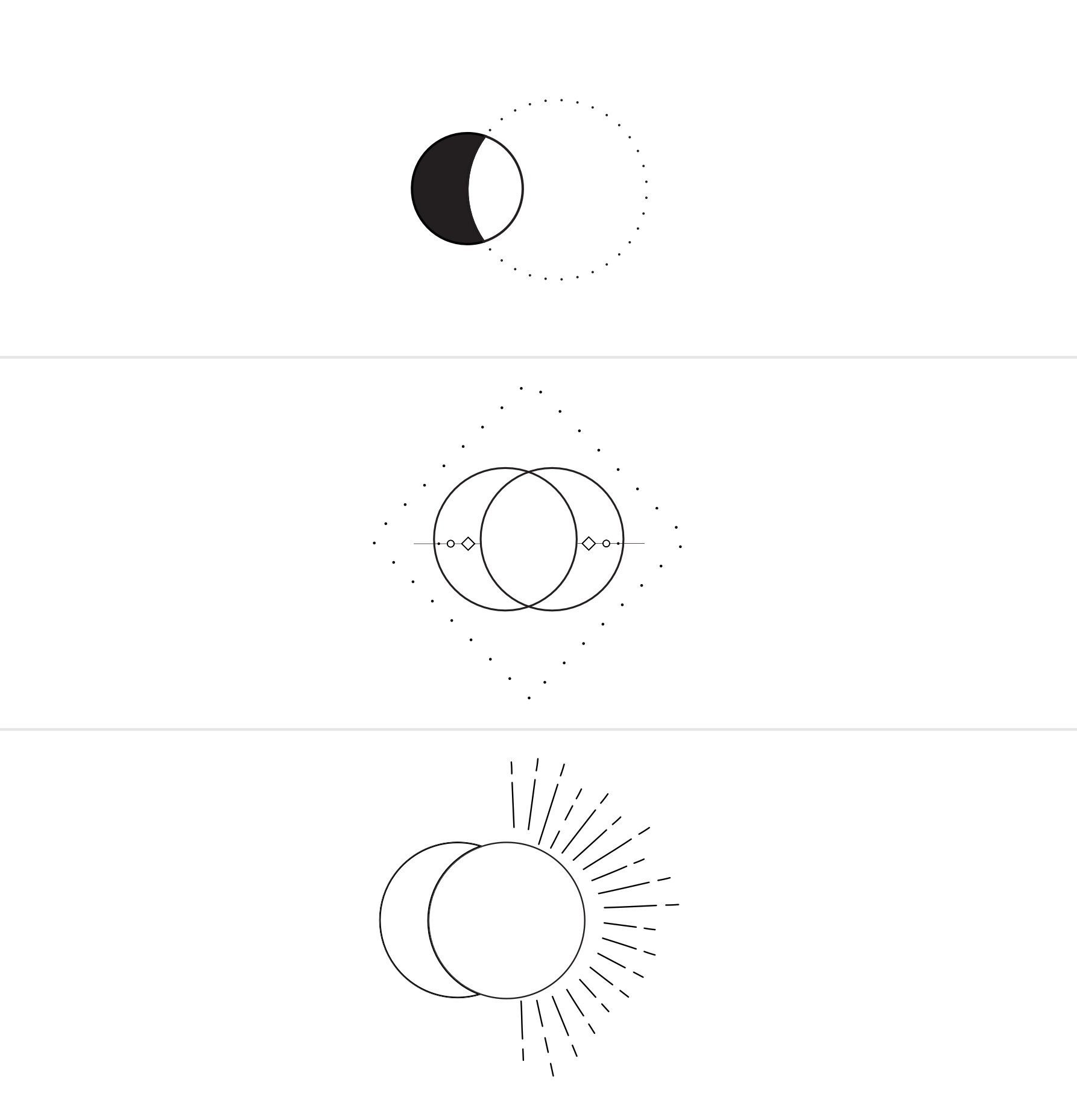 Initial sketches based on sacred geometry and natural formations.