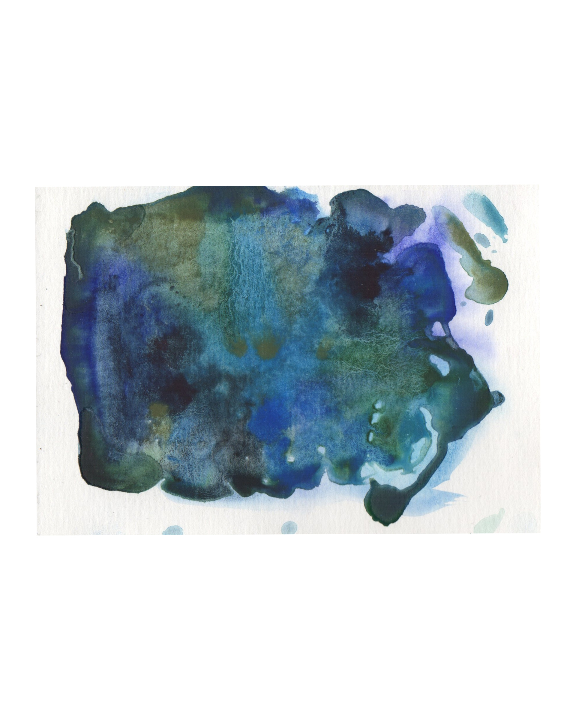 Raquel Ferreira, aquarela sobre papel, 2017 - "Pigmento doce IV" 15x10cm