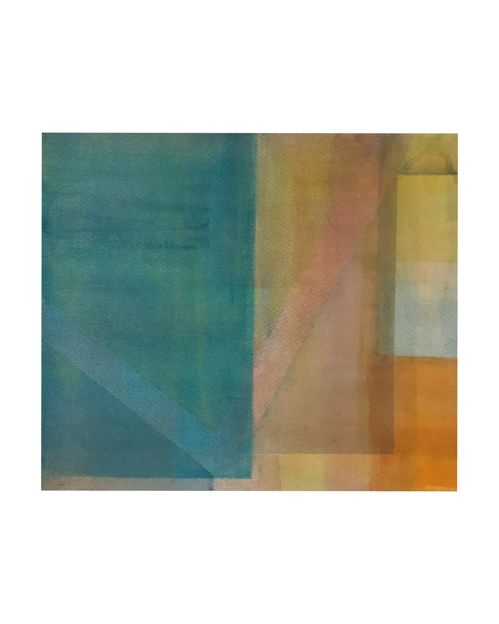 Raquel Ferreira, aquarela sobre papel, 2017 - "Aquarela geométrica II" 31x27cm