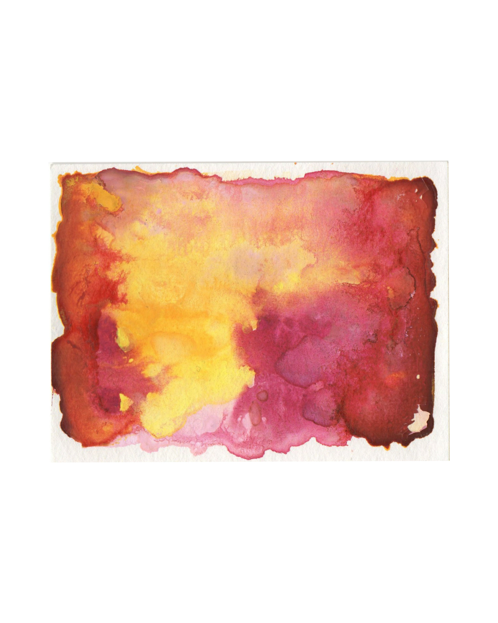Raquel Ferreira, aquarela sobre papel, 2017 - "Pigmento doce II" 10x8cm