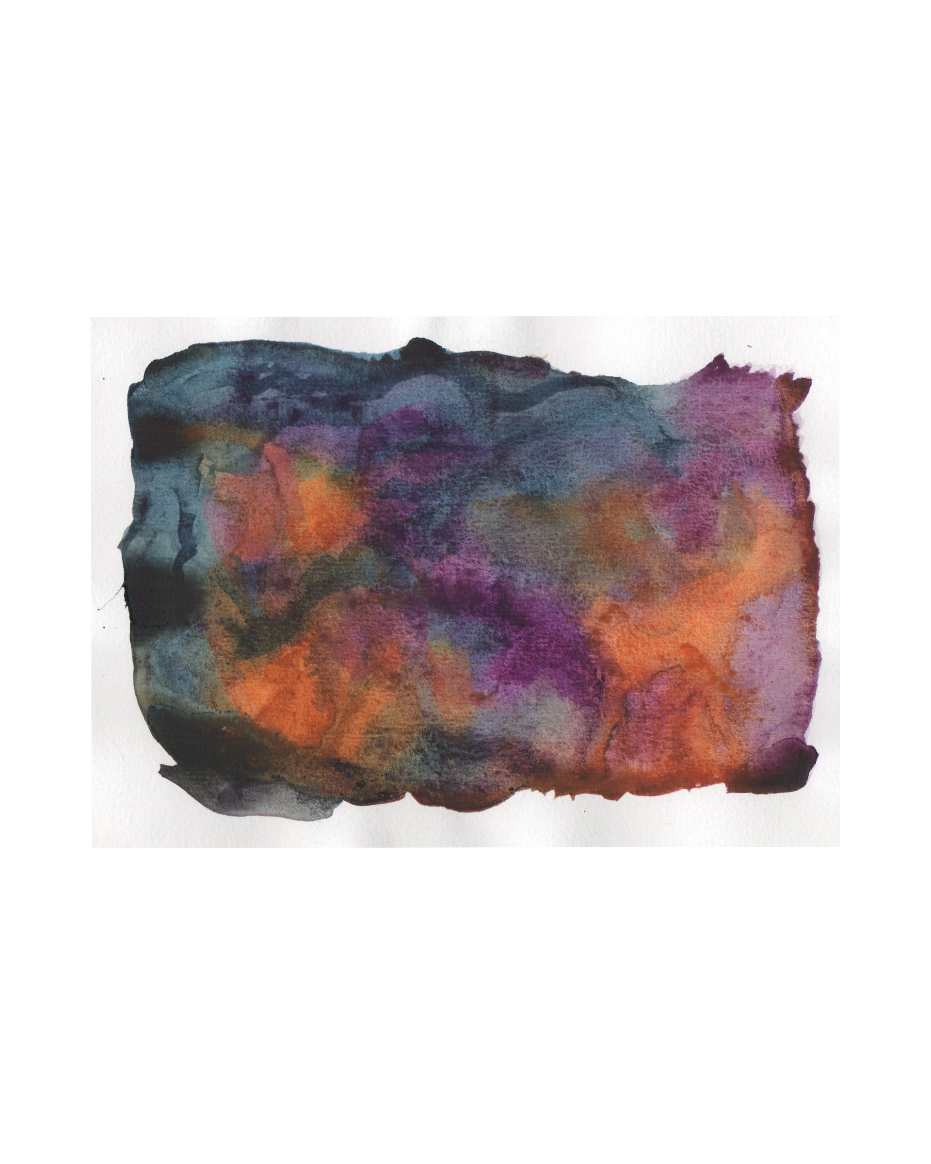 Raquel Ferreira, aquarela sobre papel, 2017 - "Pigmento doce I" 21x15cm