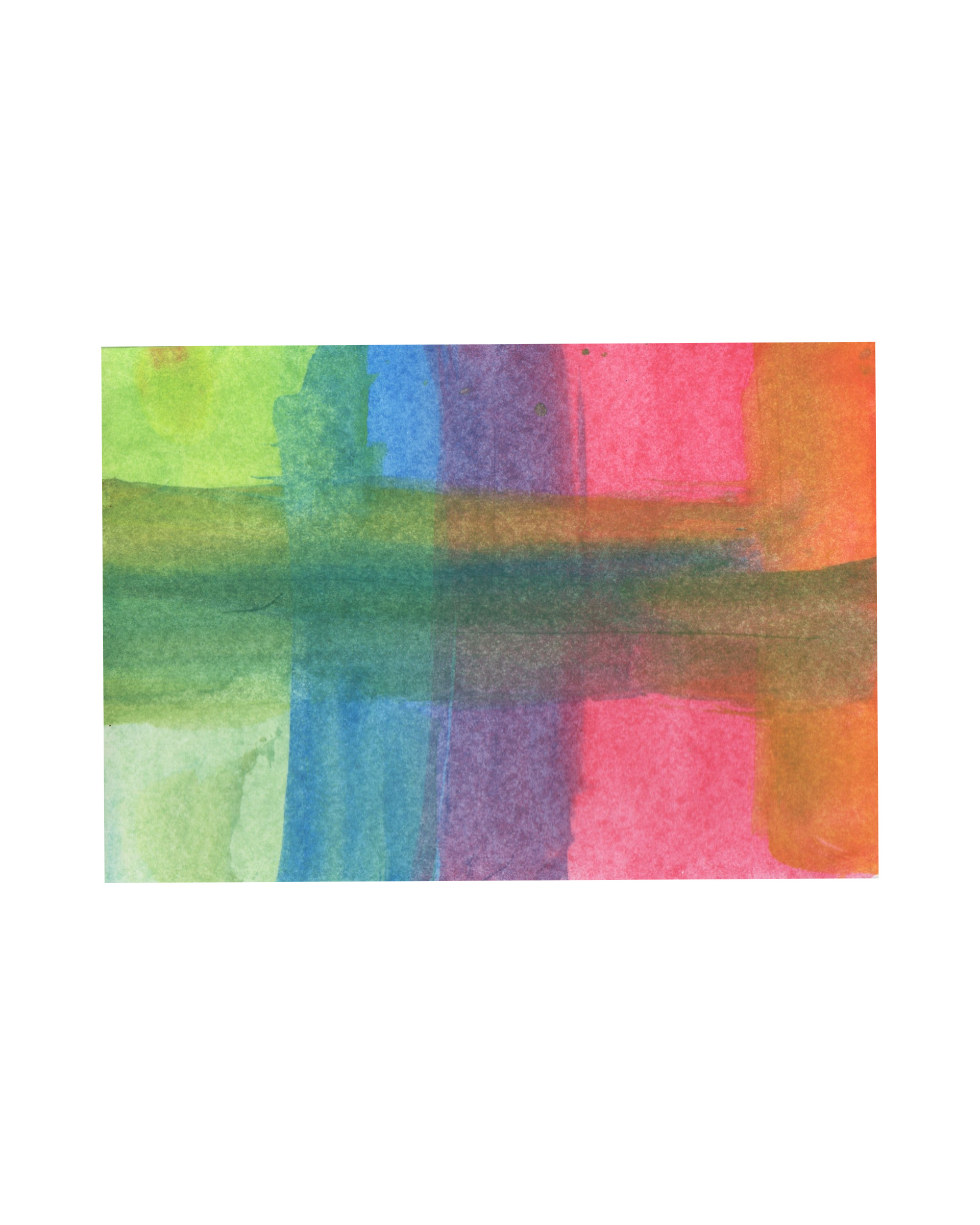 Raquel Ferreira, aquarela sobre papel, 2017 - "Primeiras cores IV" 15x10cm