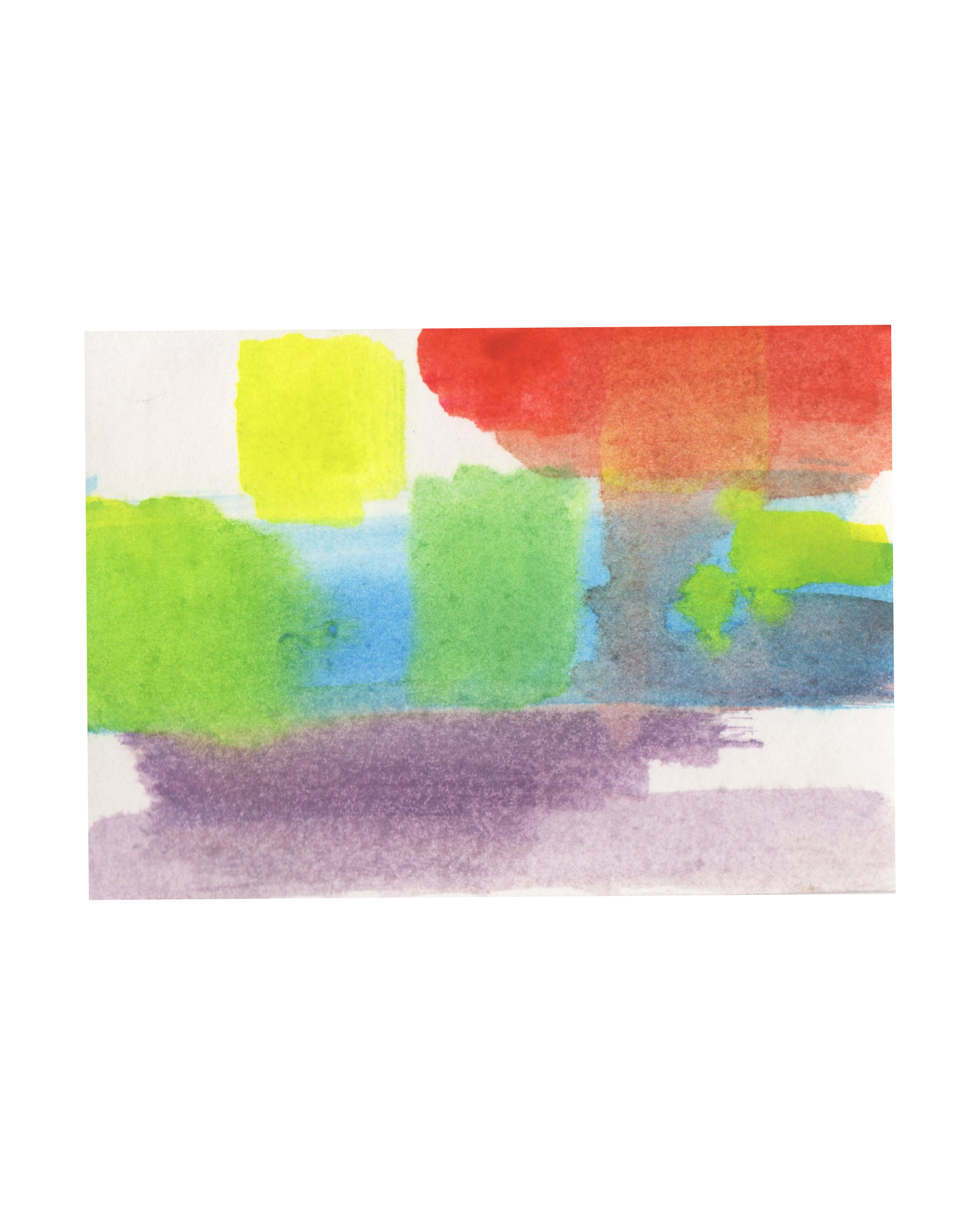 Raquel Ferreira, aquarela sobre papel, 2017 - "Primeiras cores II" 15x10cm