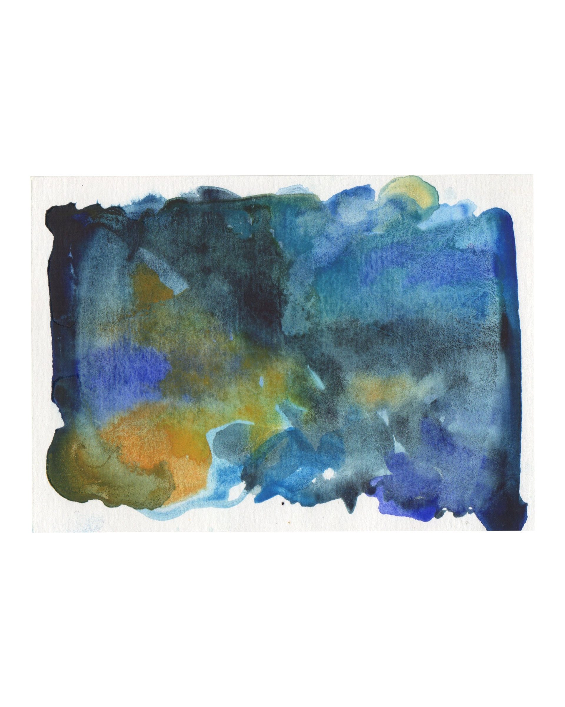 Raquel Ferreira, aquarela sobre papel, 2017 - "Pigmento doce III" 15x10cm