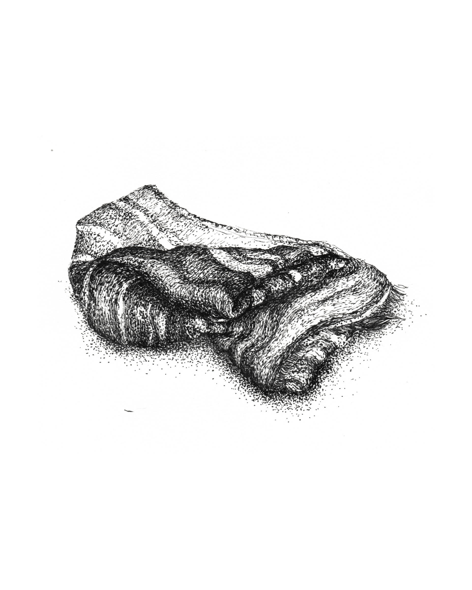 Raquel Ferreira, desenho com nanquim, 2020, 19x16cm