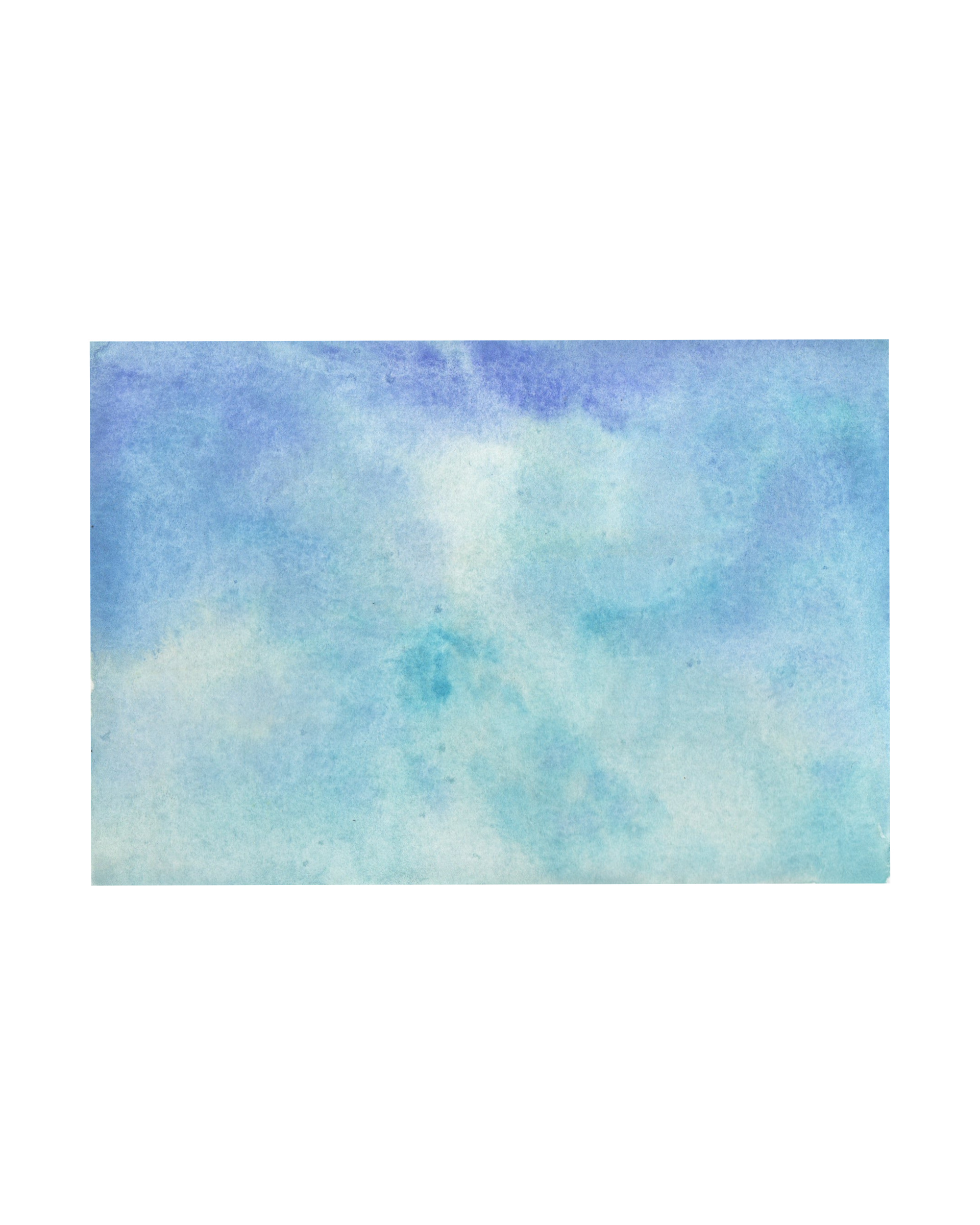 Raquel Ferreira, aquarela sobre papel, 2017 - "Ciano" 15x10cm