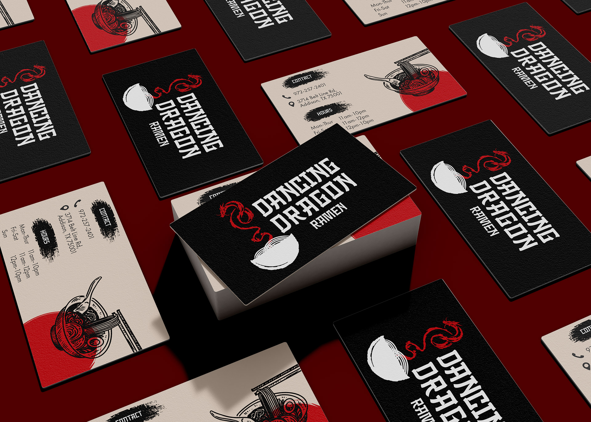 Dancing Dragon Business Cards
