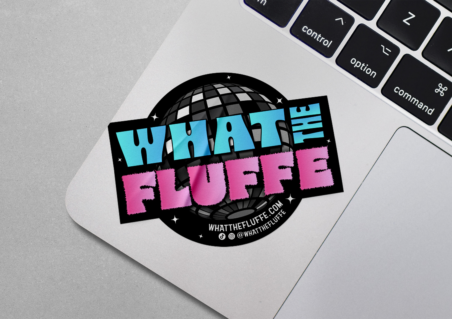 What The Fluffe Sticker