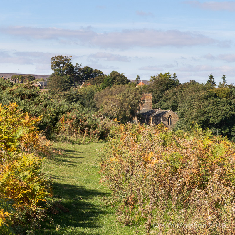 View to St Michael & St George Church - Castleton
