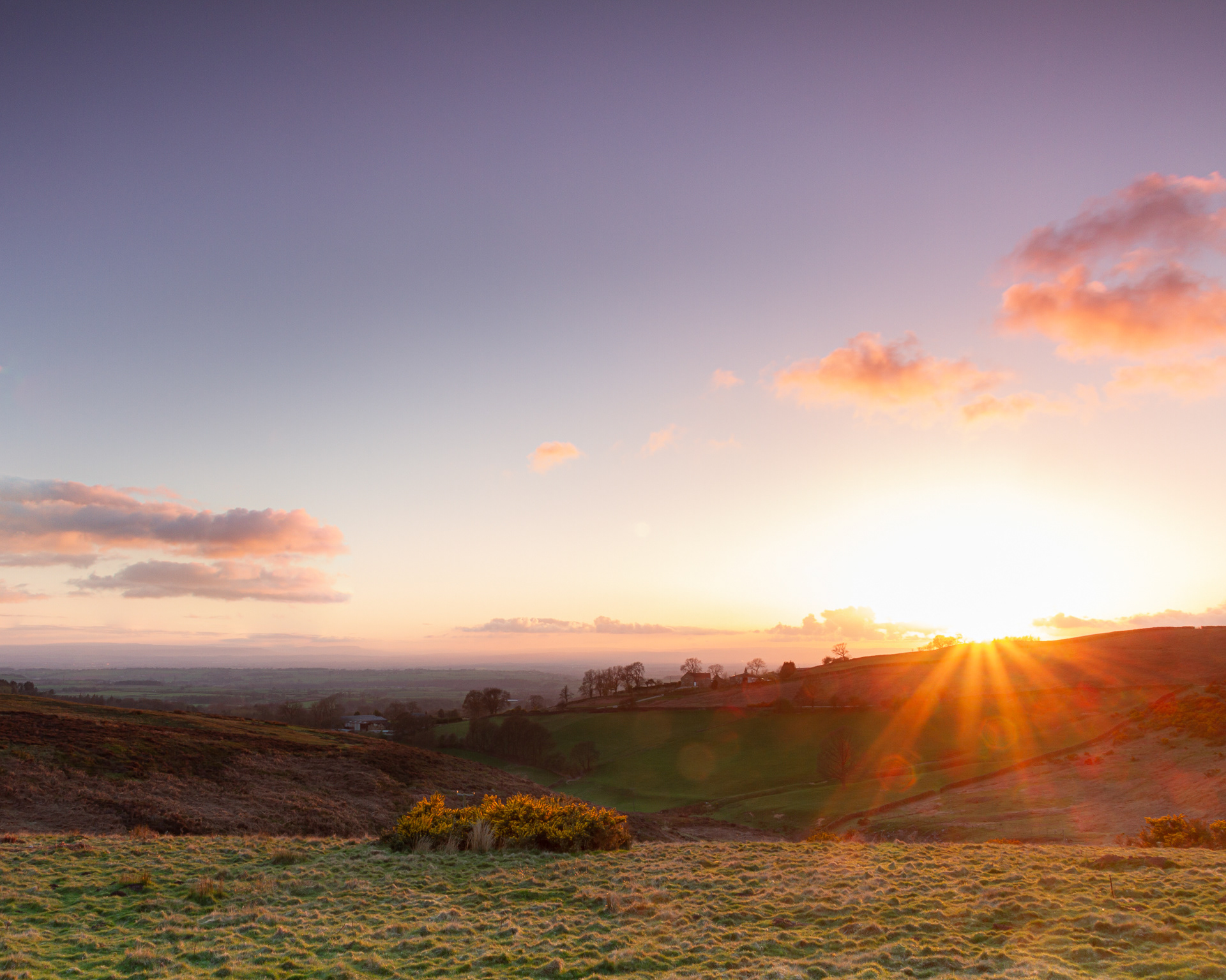 Towards Northallerton from Osmotherley Moor