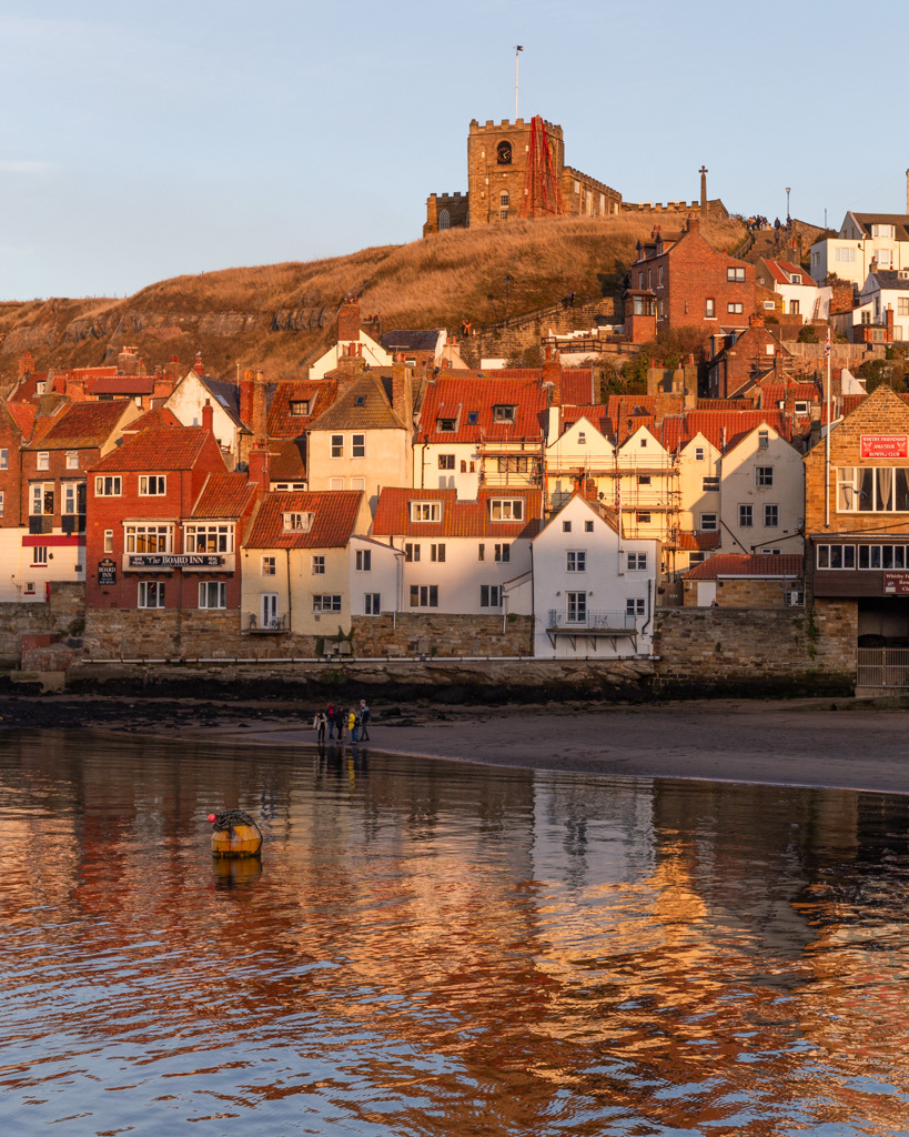 Late light on East cliff - Whitby
