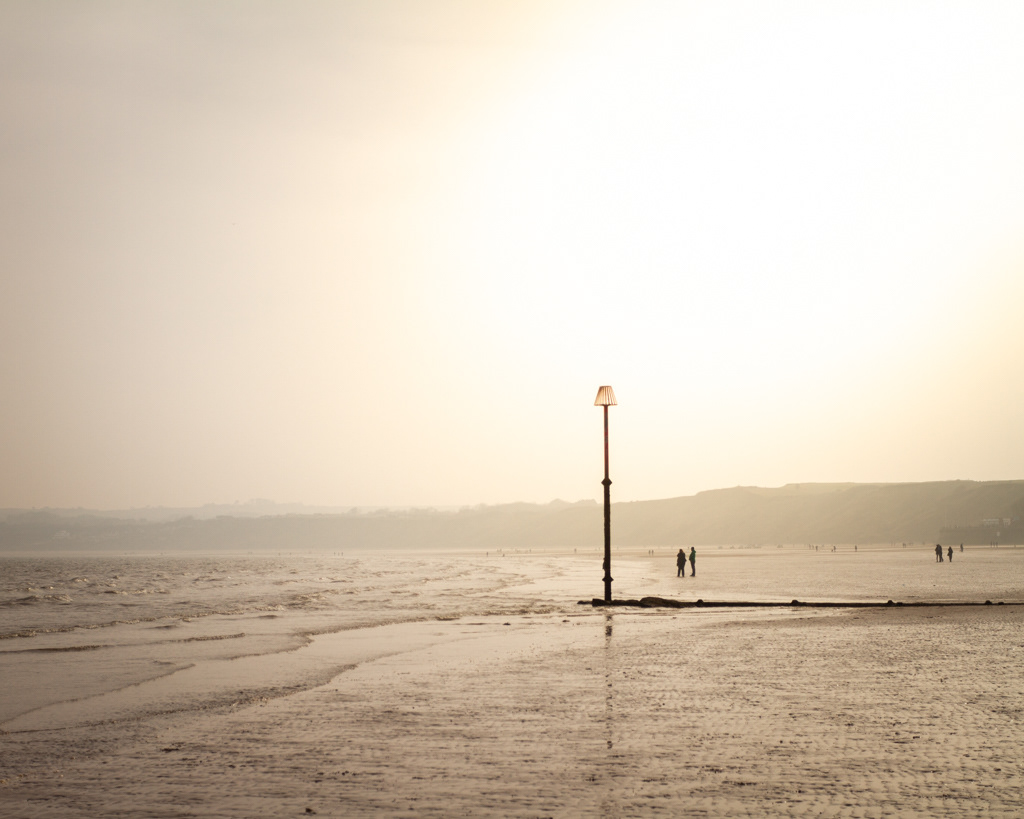Eerie light on Scarborough beach
