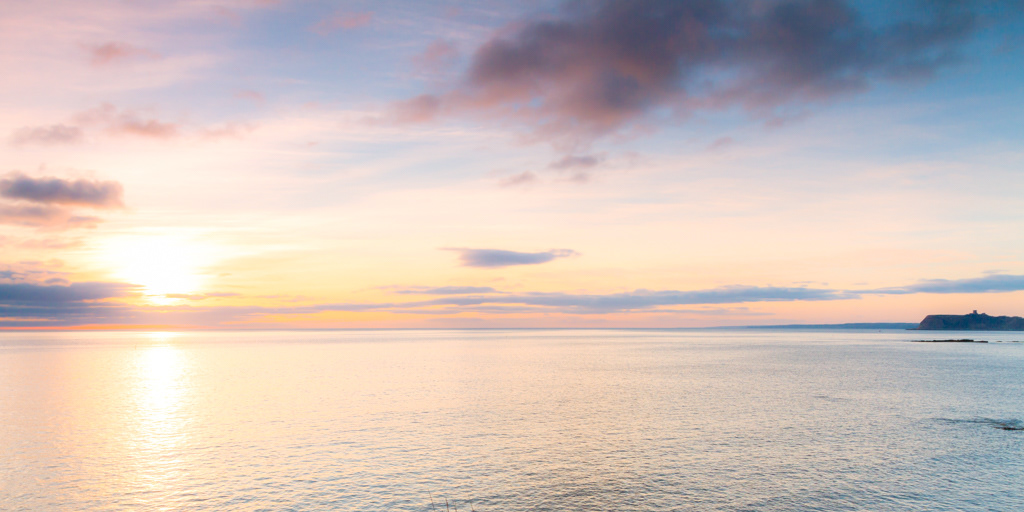 Sunrise over Scarborough Castle