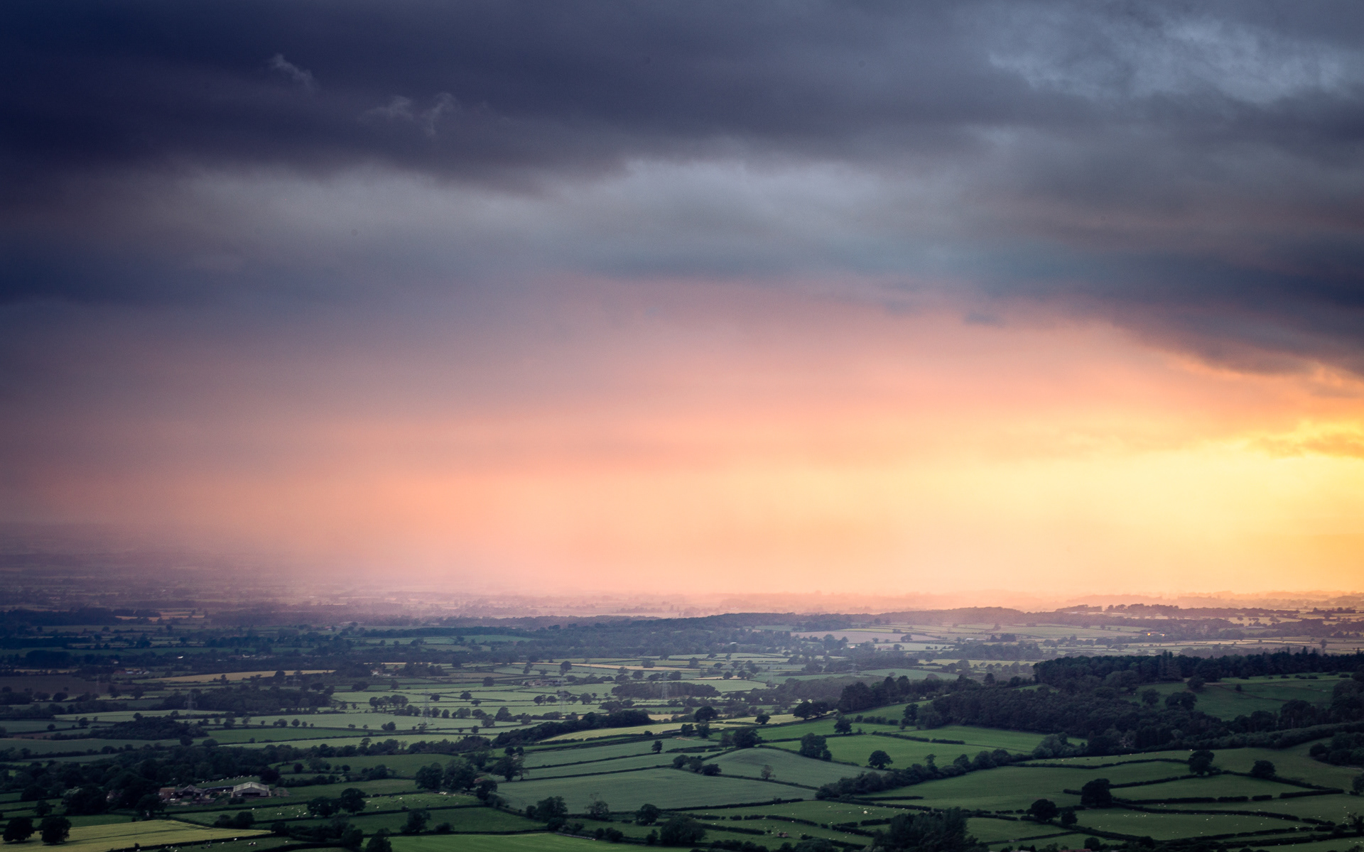 Stormy Sunset from South Woods nr Sutton Bank