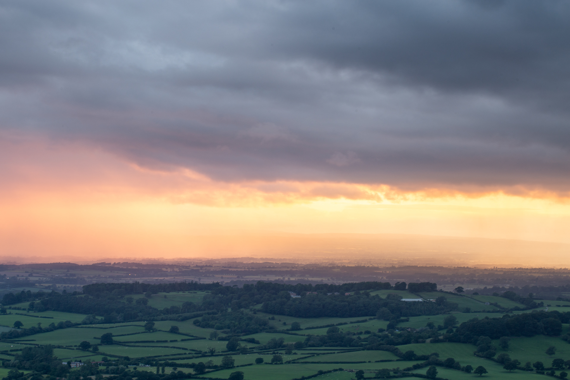 Stormy Sunset from South Woods nr Sutton Bank