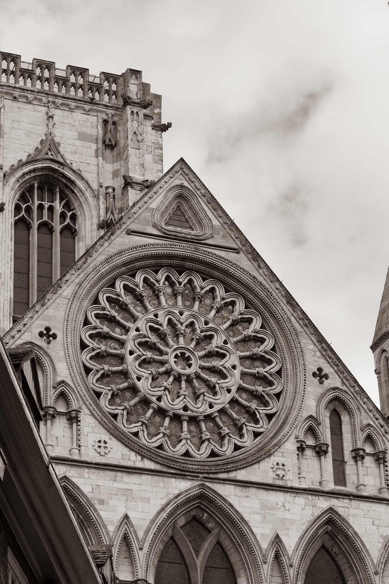 Rose Window in Sepia - York Minster