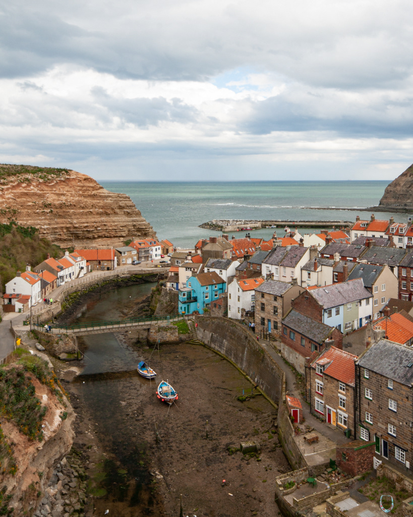 Staithes at low tide