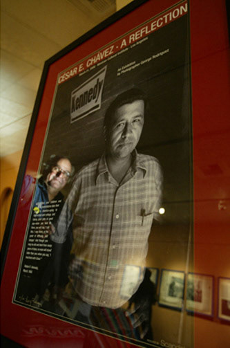 Prolific photographer George Rodriguez's opening at the Mexican Cultural Institute on March, 31, 2006, was the first time his images of Cesar Chavez have ever been seen. The show goes on through the end of April and then moves on to other cities.