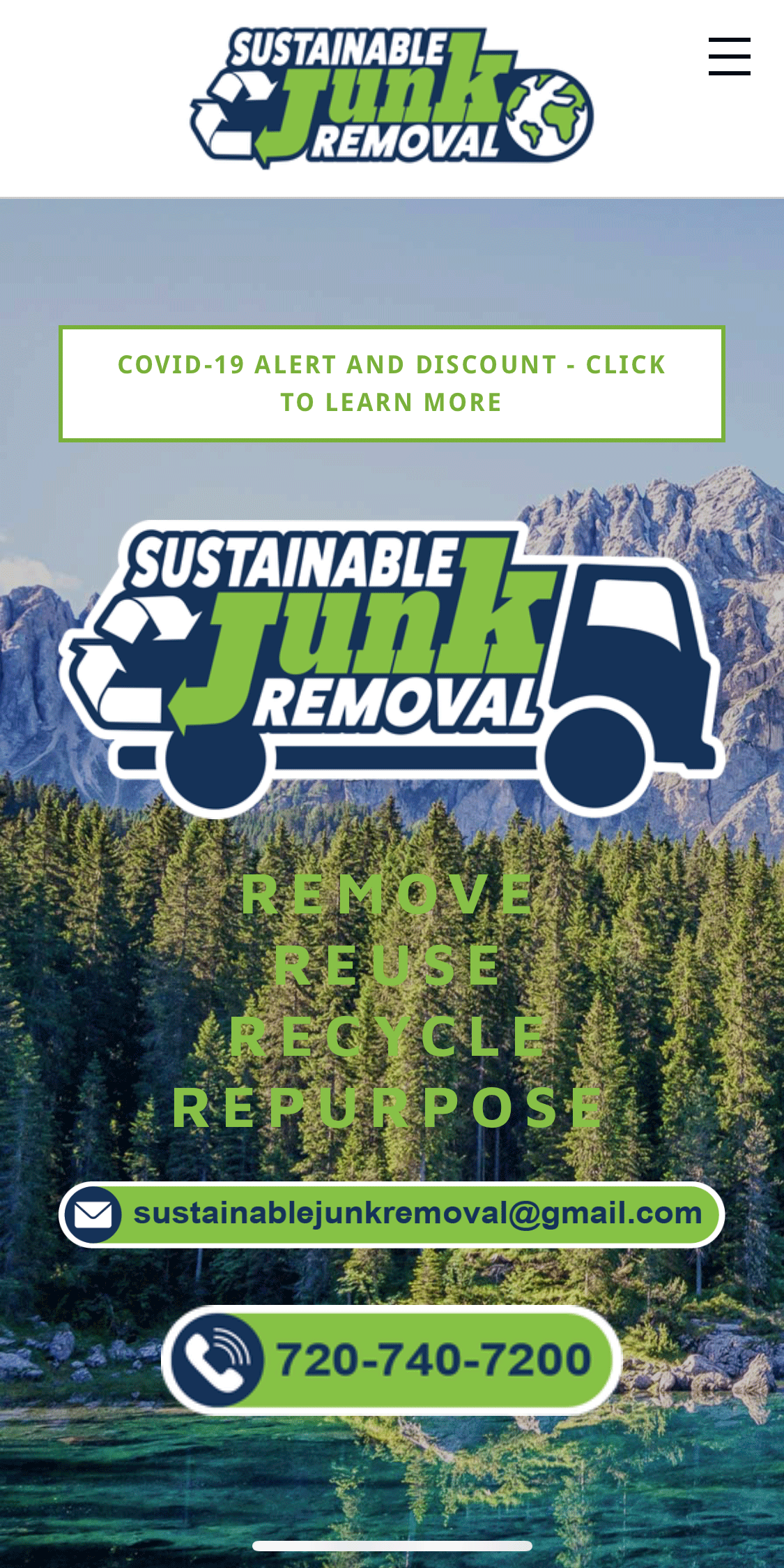 Brian Heinrich Sustainable Junk Removal globe logo for mobile app
