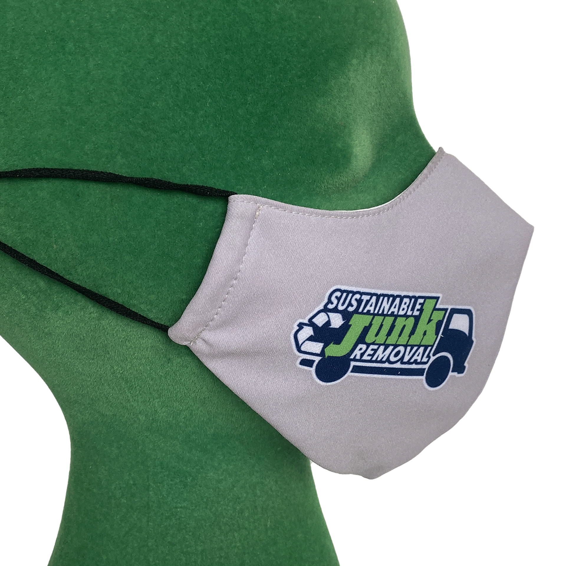 Sustainable Junk Removal mask design truck logo