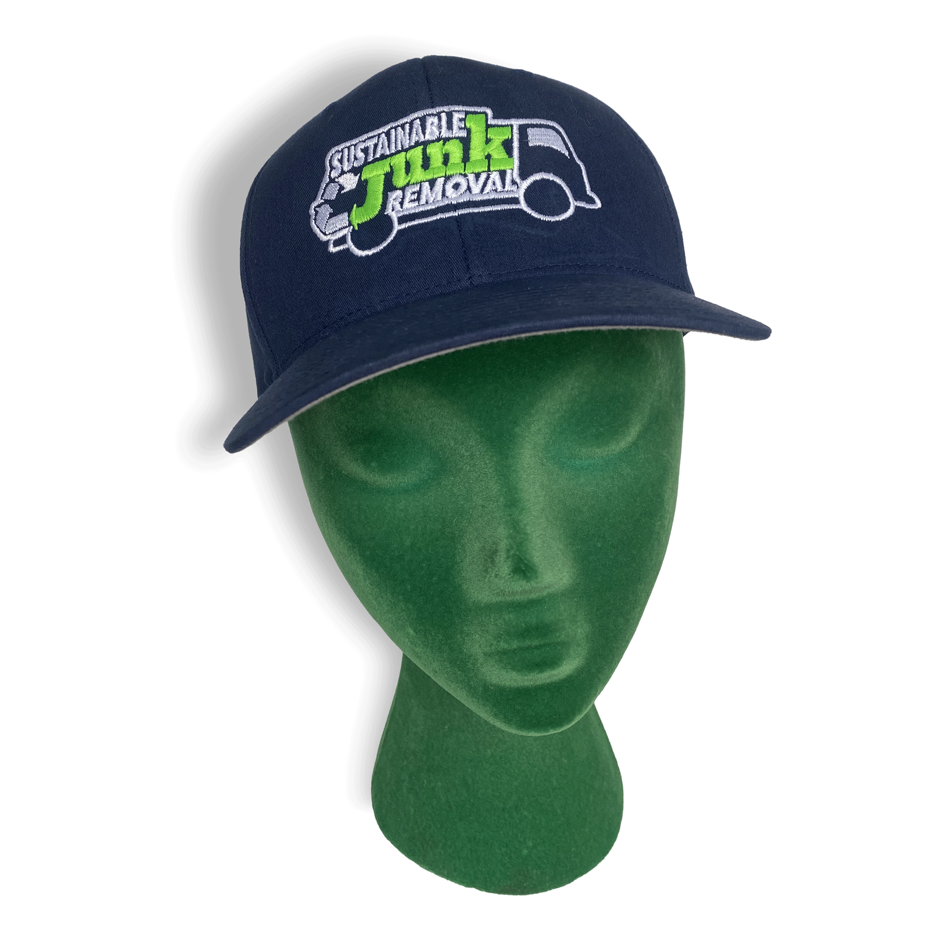 Brian Heinrich Sustainable Junk Removal blue hat truck design