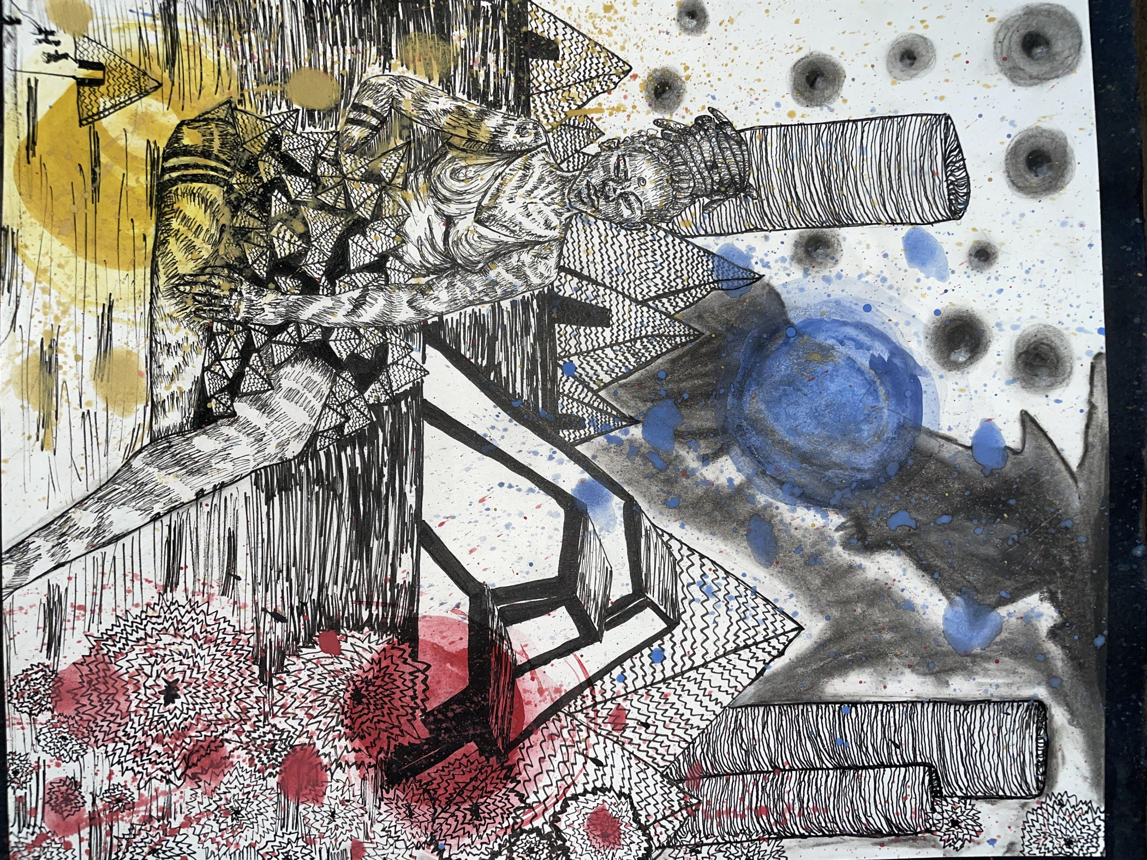 ichichino (emulation of Toyin Ojih-Odutola piece)