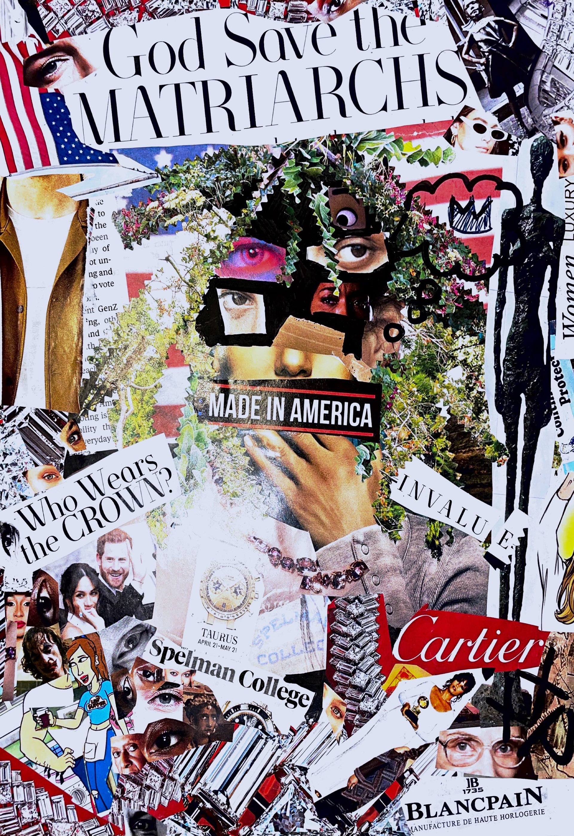 QUING! (scan of collage) 