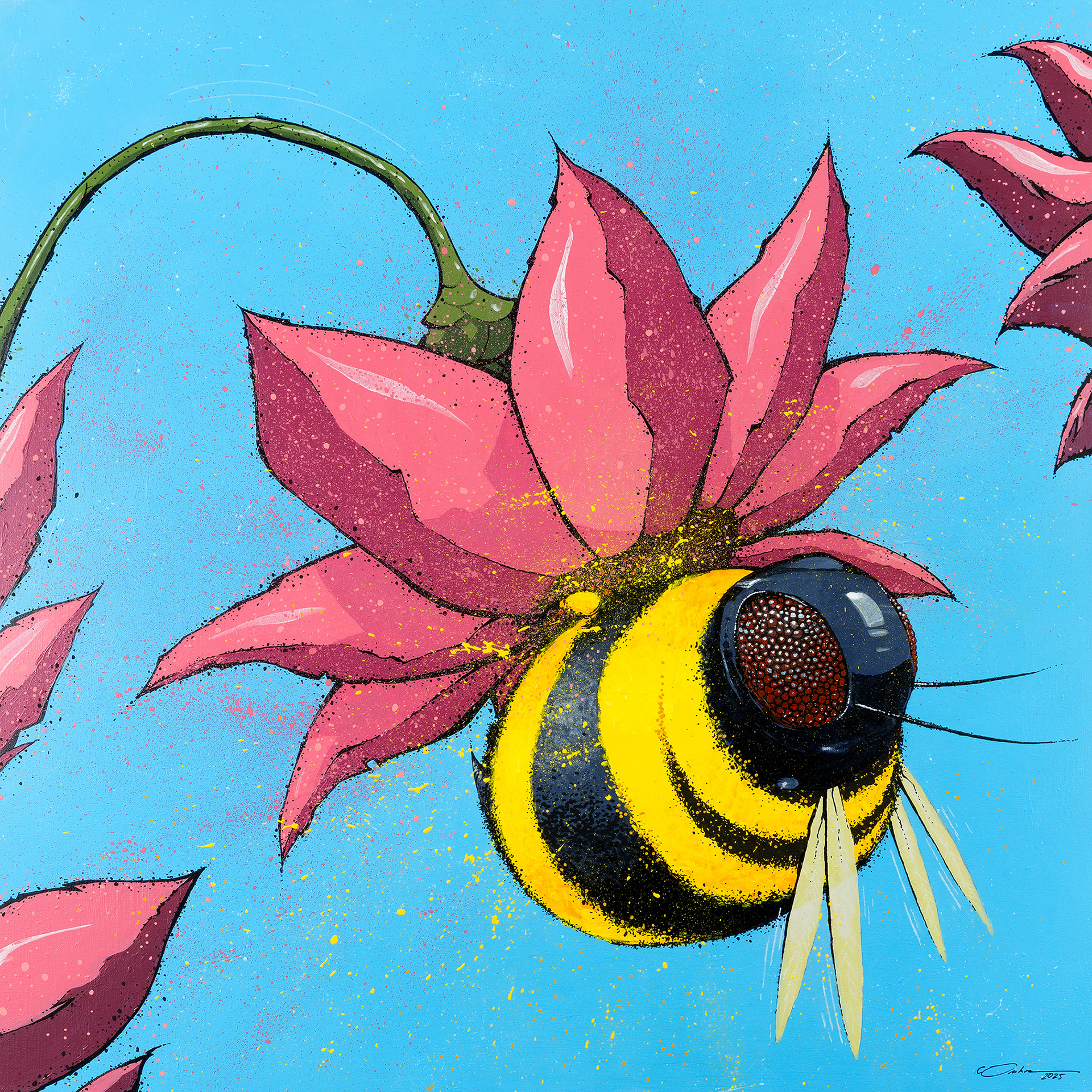 Bee Brave - Acrylic - 24"x24"