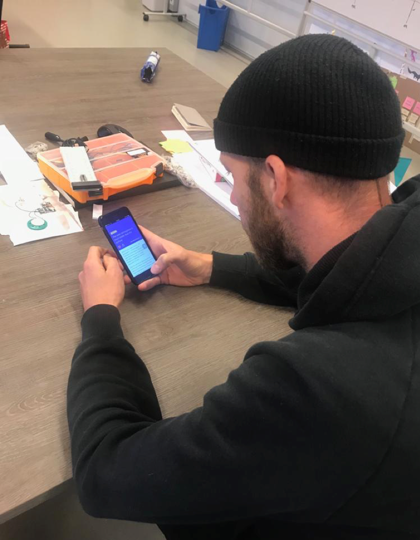 Usability test round 1