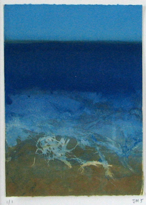 Churning Surf, Monotype, 9" x 6"