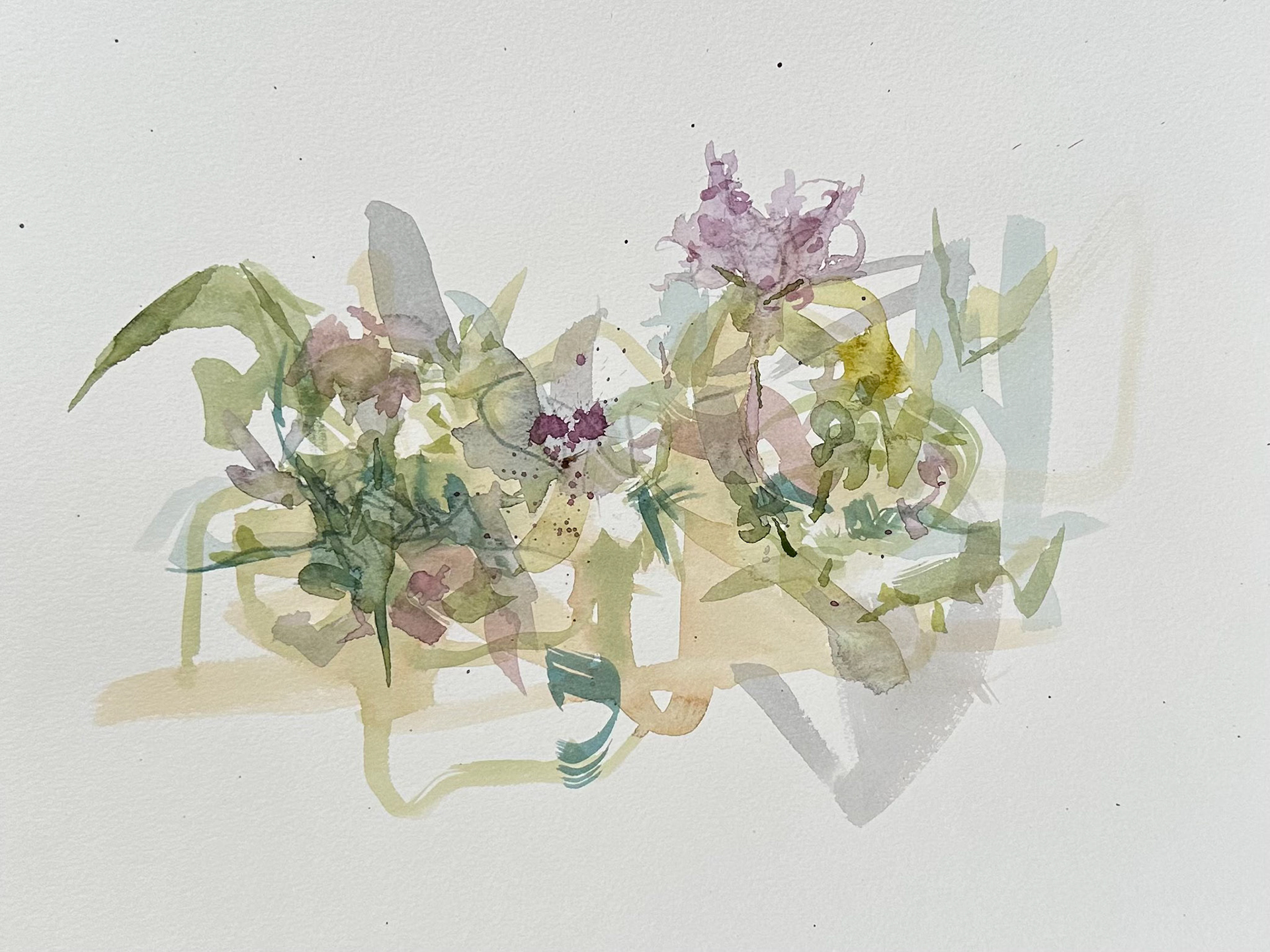 Sensation, Watercolor on Paper, 9" x 12"