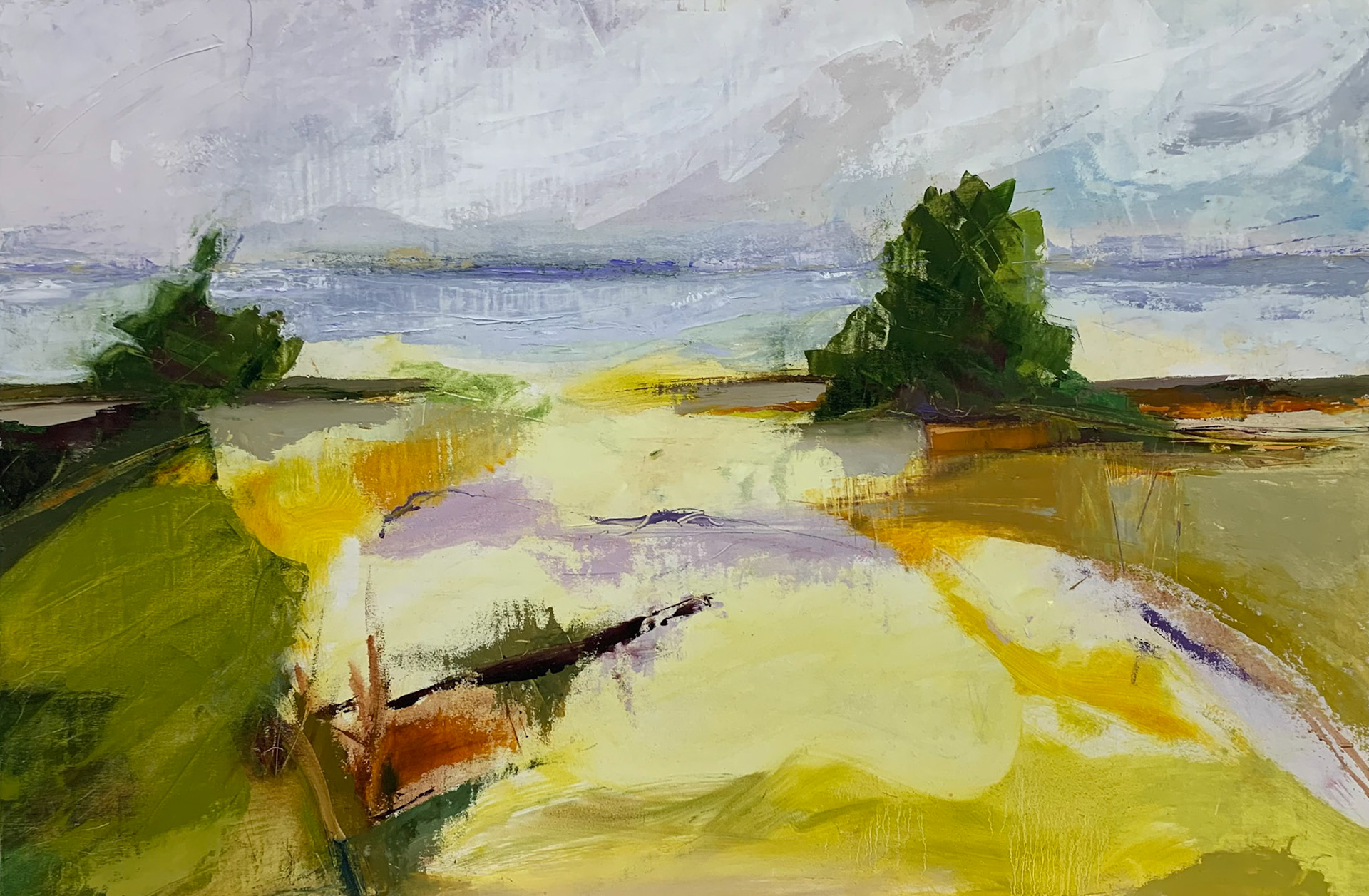 Sea Meadow Oil on Panel 24" x 36"