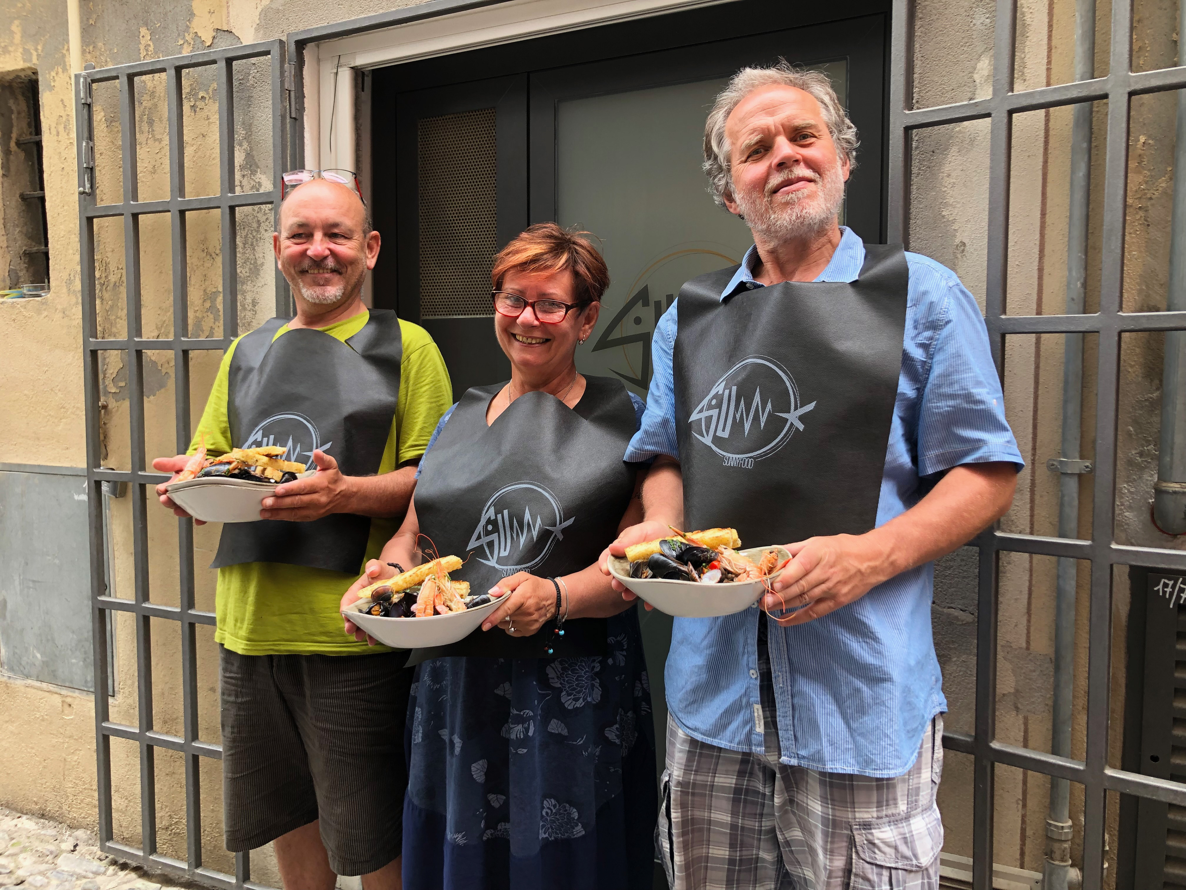 Zdeněk, Míla a Jan; Albenga, 06/2022