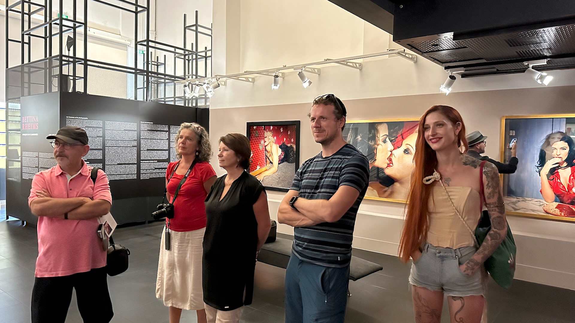 Zdeněk. Markéta, Hanka, Štěpán B., Bára, Štěpán K.; výstava Bettiny Rheims, Nice, 09/24