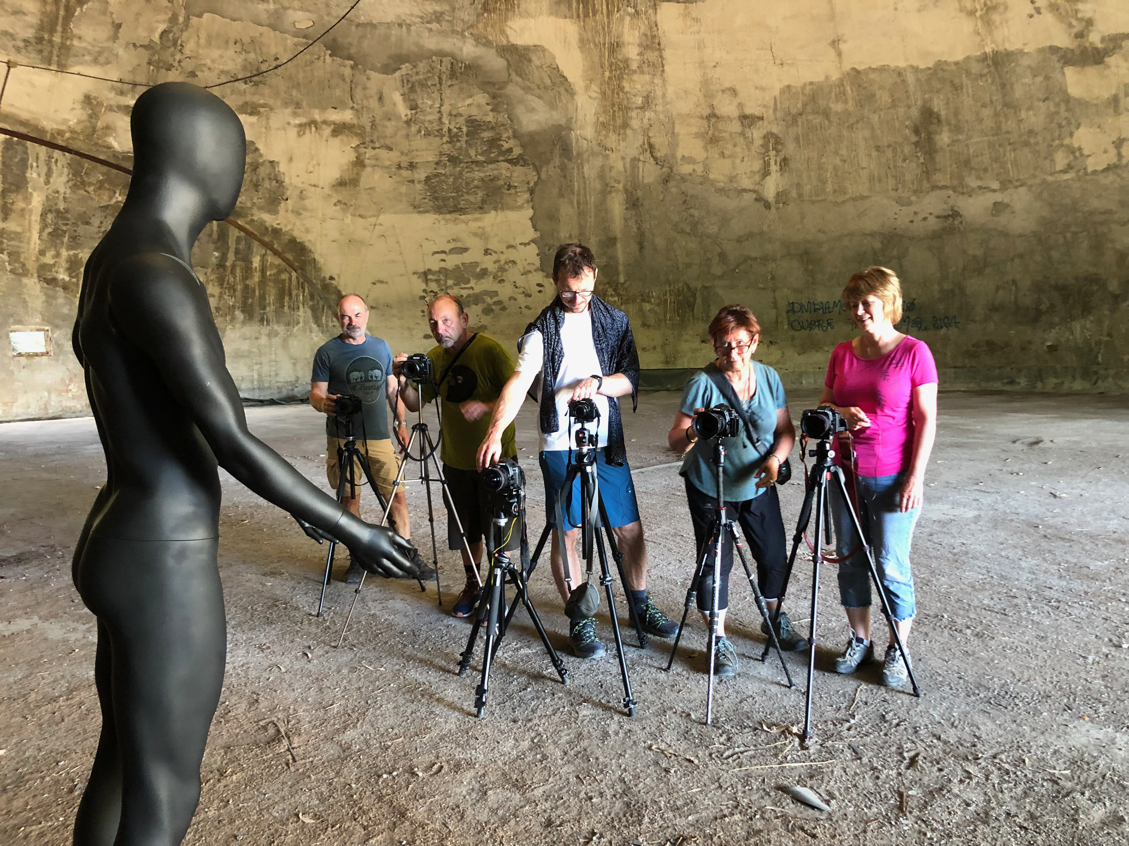 android, Tomáš, Zdeněk, Štěpán, Míla, Hanka; Dolcedo, 06/2022