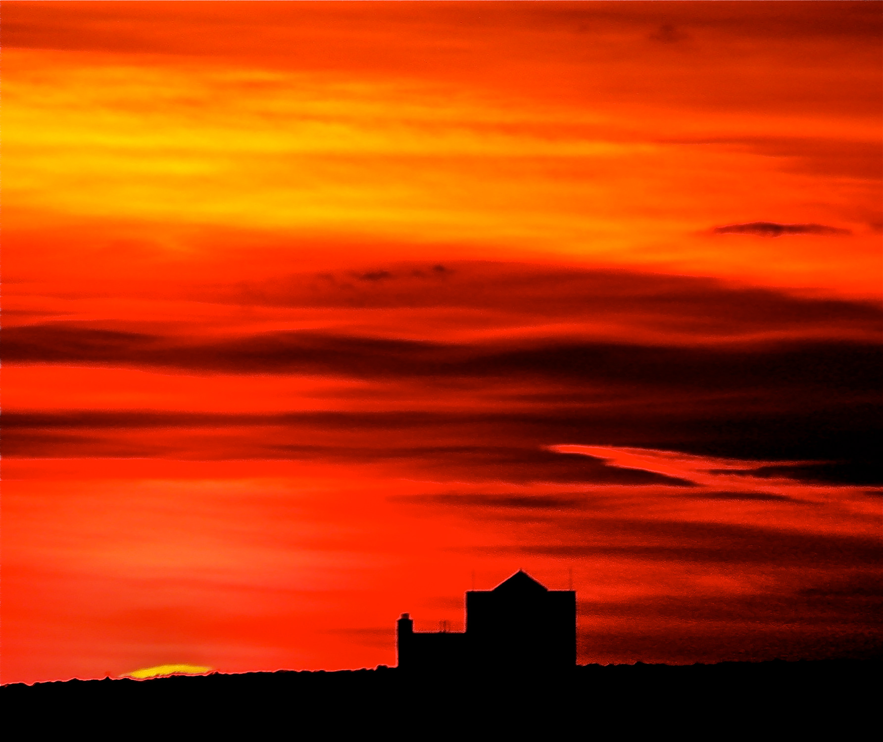 Fairytale Ending (amazing sunset captured in Manhattan)