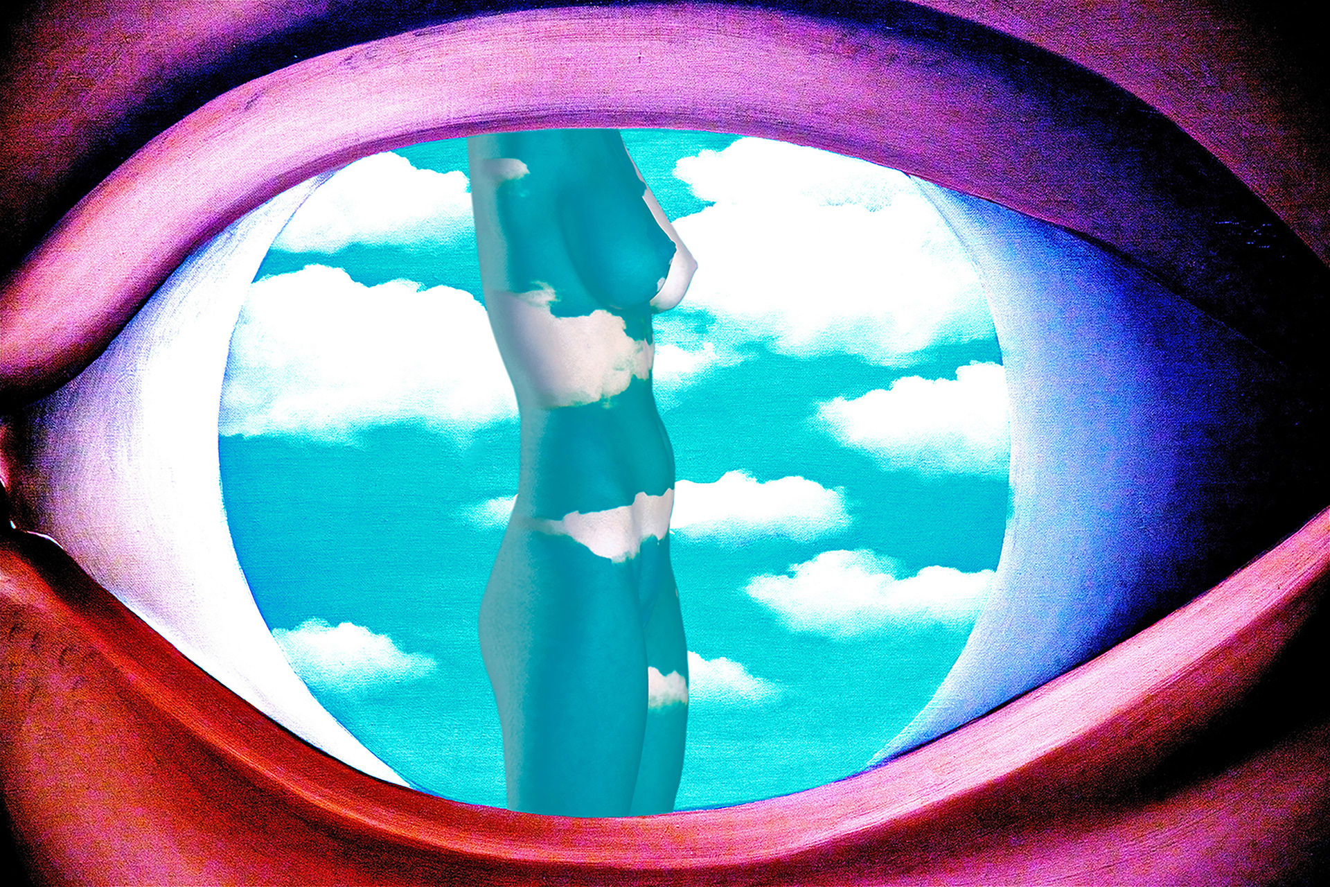 Partly Cloudy (Rene Magritte)