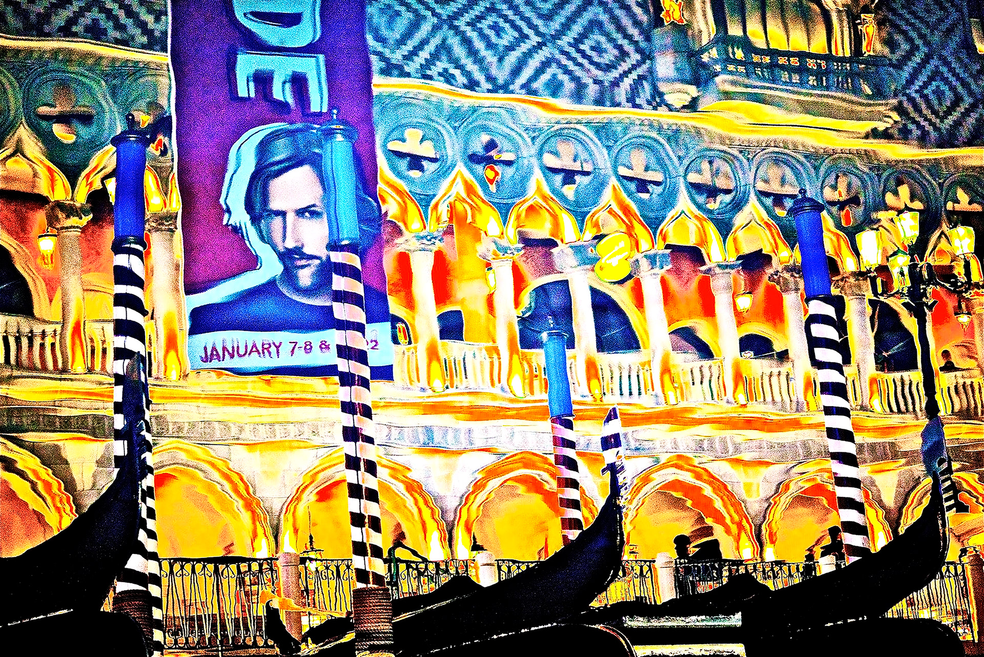 Venetian Reflection (100% water reflection capture at The Venetian Hotel in Las Vegas)